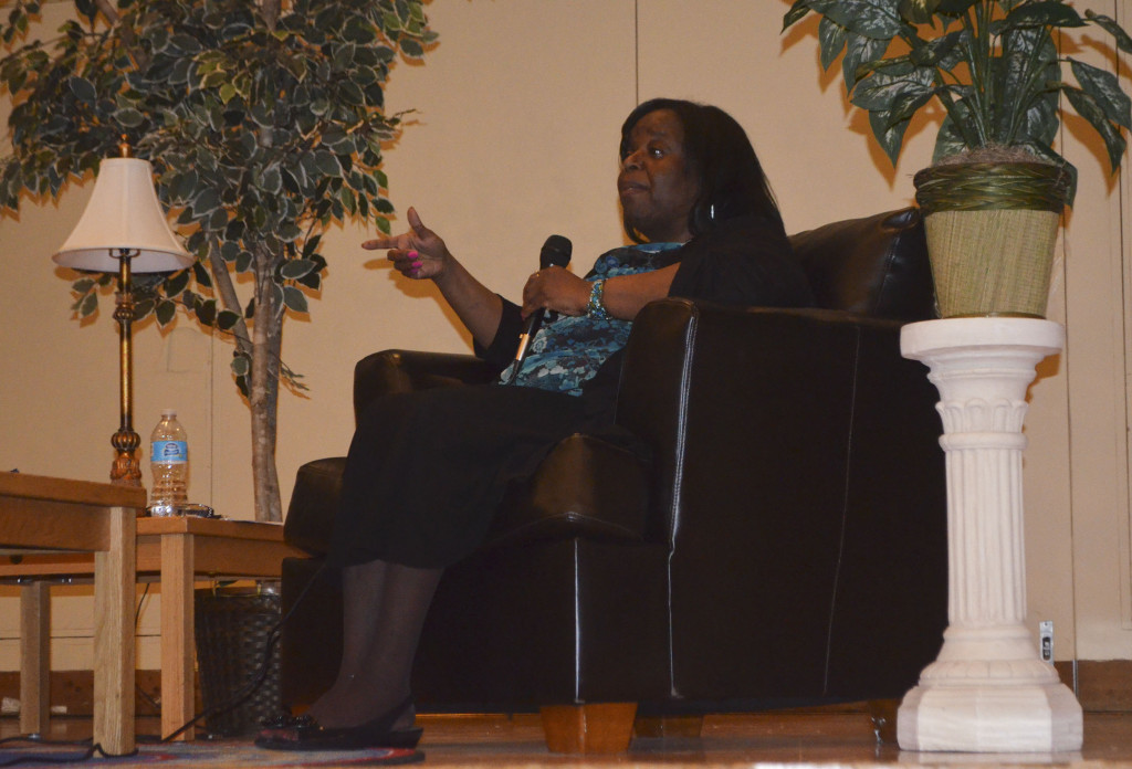 KCPS Parents as Teachers supervisor and coordinator Candace Cheatem discusses issues during the Early Education Forum on Tuesday, April 19