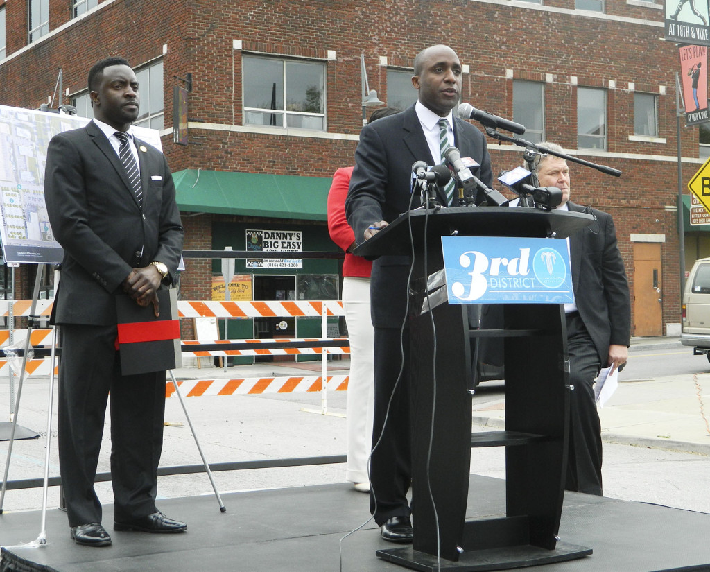 3rd District at-large Councilman Quinton Lucas discusses the city's revitalization plan for 18th and Vine.