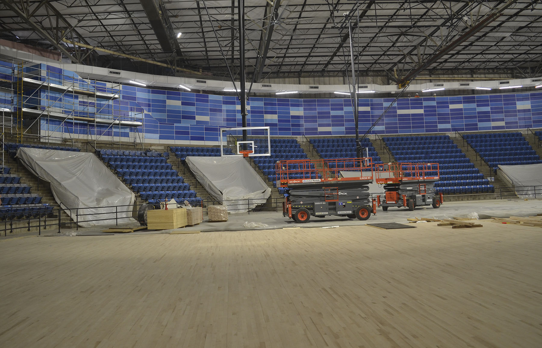 Northeast News Kemper’s transformation into HyVee Arena continues