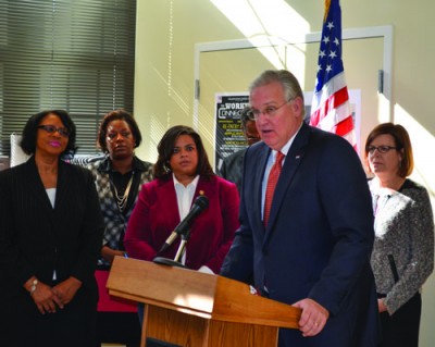 Gov. Jay Nixon made a stop in Kansas City to announce a summer job program for area youth. 