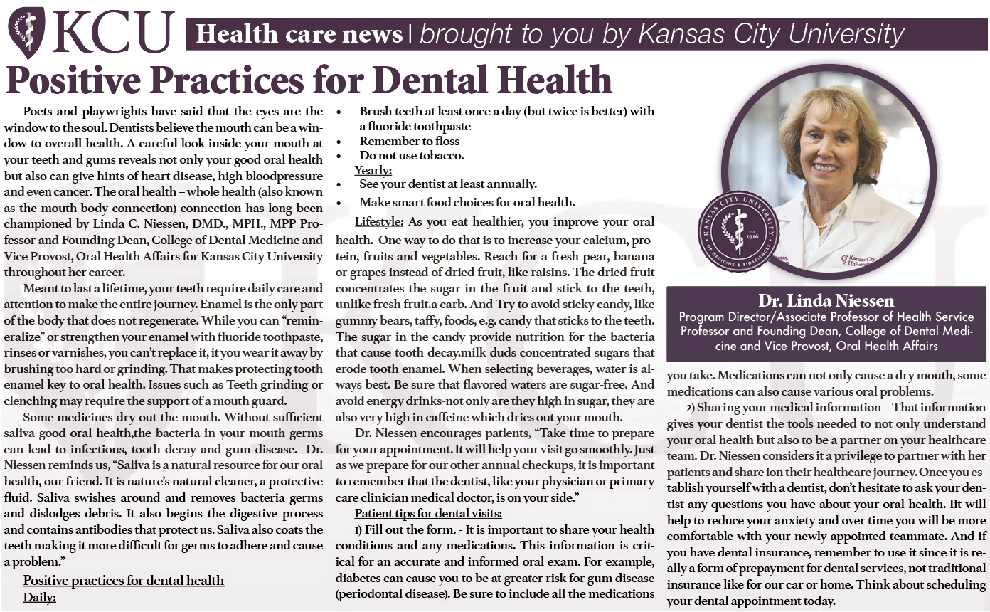 Positive Practices for Dental Health
