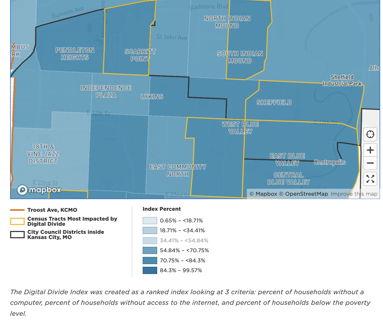 KC Connectivity Report | Courtesy of mysidewalk.com