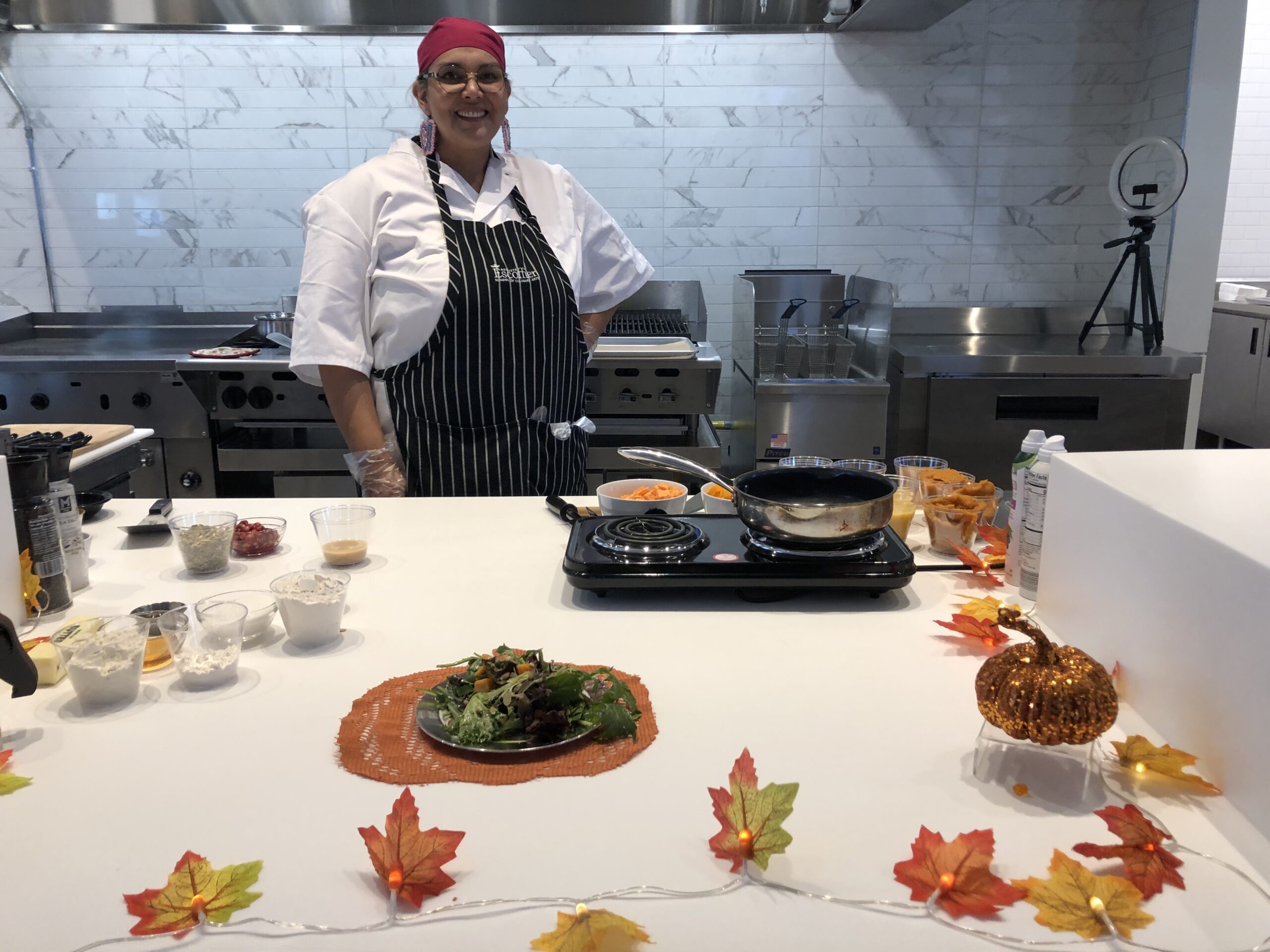 Chef Melissa Garrett showcased a variety of ancestral foods during a Saturday, Nov. 16 culinary program at the Kansas City Museum | Photo by Dorri Partain